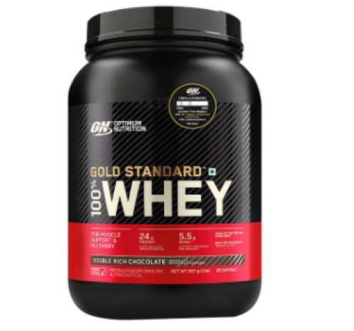 Optimum Nutrition (ON) Gold Standard 100% Whey Protein Isolate Powder Double Rich Chocolate (2 lb)